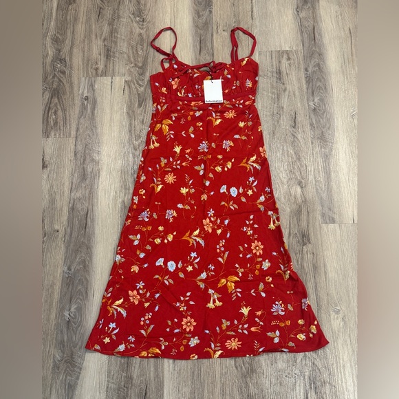 Reformation Camira Sleeveless Crepe Midi Dress - Picture 4 of 6